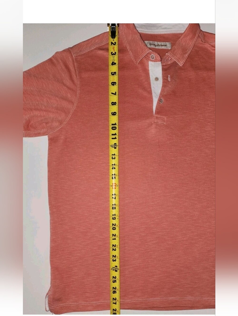 Tommy Bahama Men's Short Sleeve Polo - Coral Size Large - Picture 8 of 8